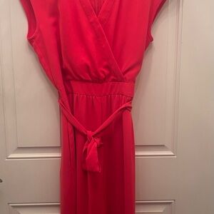 Eliza J Vibrant Red Pink jumpsuit (Pre-loved)